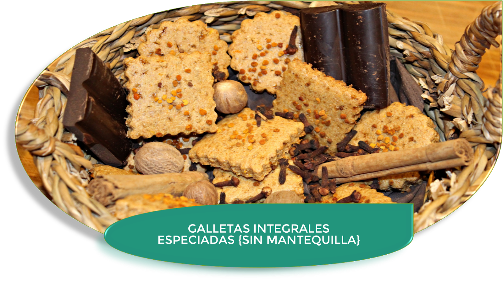 GALLETAS INTEGRALES ESPECIADAS {SIN MANTEQUILLA}