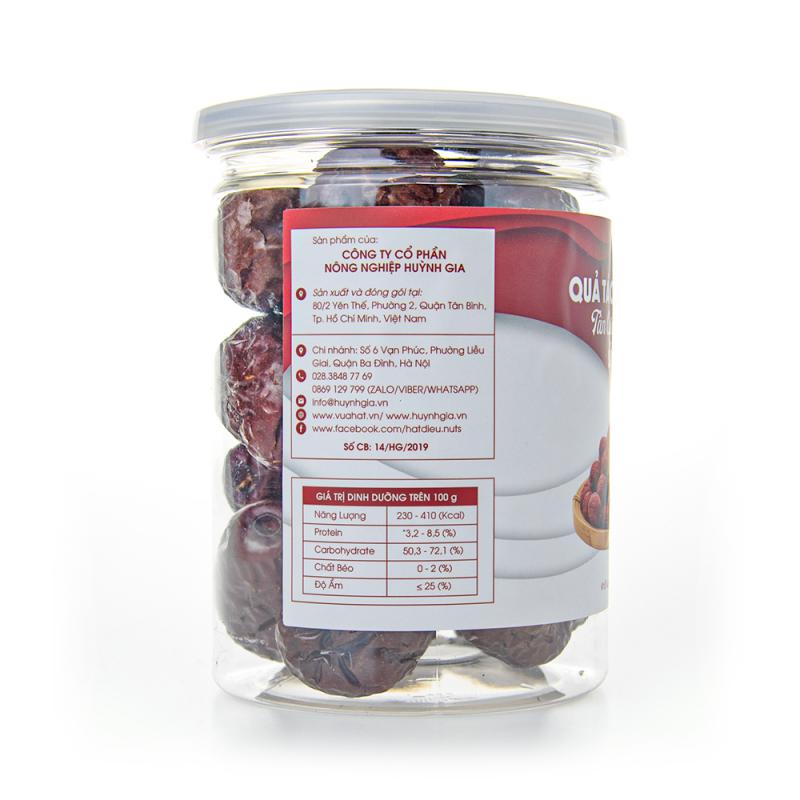 Quả Táo Đỏ Tân Cương Sấy Khô Faminuts Hũ Nắp Nhôm 150g