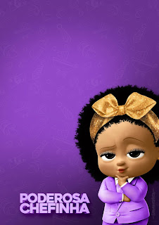 The Boss Baby Girl Afro: Free Printable Invitations.