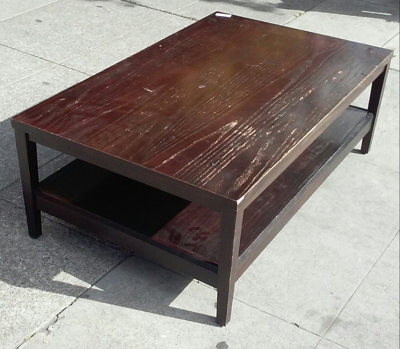 UHURU FURNITURE & COLLECTIBLES SOLD 27774 Espresso Coffee Table 30” x
