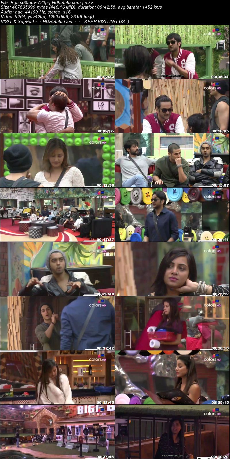 Bigg Boss S11E61 30th November 2017 HDTV 480p 200MB Download