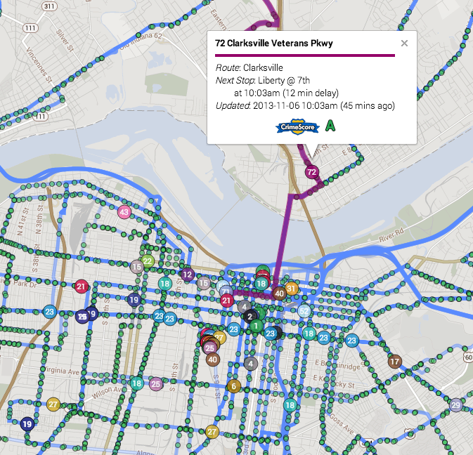 Metro Mapper Blog TARC RealTime Bus Data Published to Google