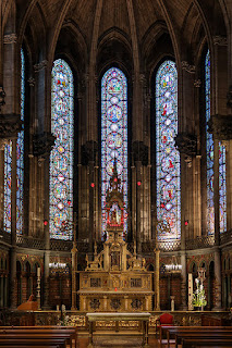 Altarraum der Kathedrale Notre-Dame-de-la-Treille in Lille, Frankreich