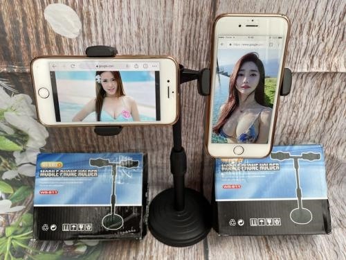 Giá đỡ điện thoại livestream 2 kẹp WS-811 điều chỉnh được độ cao 18 f045037a6 86be 42ce 8115
