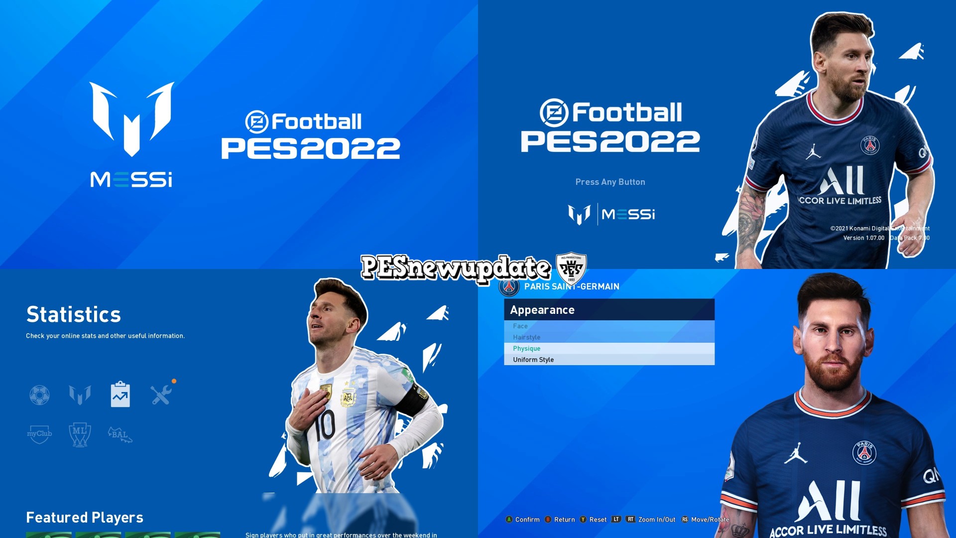 PES 2021 Menu Mod Lionel Messi by PESNewupdate