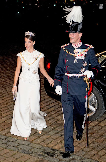 Queen Margrethe and Prince Henrik, Crown Princess Mary and Crown Prince Frederik, Princess Marie and Prince Joachim