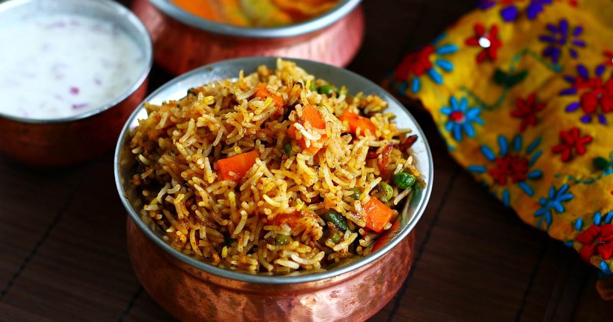 Hyderabadi Dum Biryani Veg Dum biryani Jeyashri's Kitchen