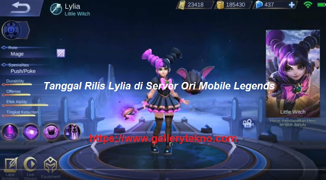 Tanggal Rilis Hero Lylia di Server Ori Mobile Legends