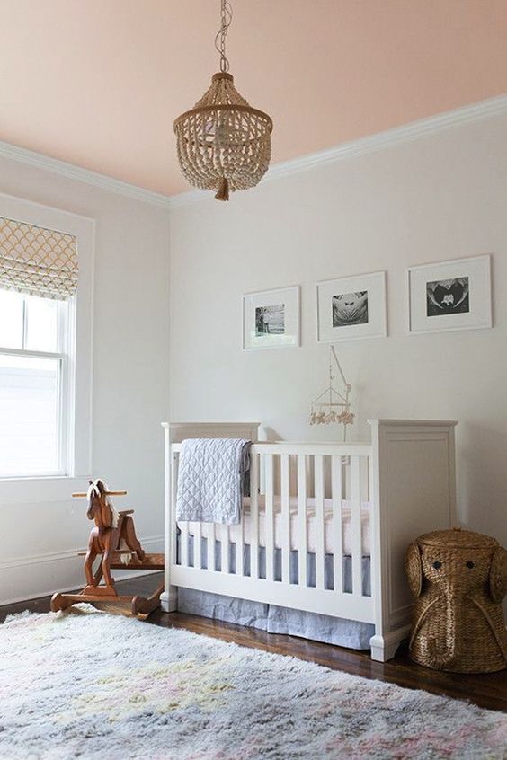 Painted ceiling for nursery 