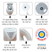 Bình đun nước siêu tốc Osaka KT120NA 2 lít - đa năng khi sử dụng, bền bỉ và an toàn