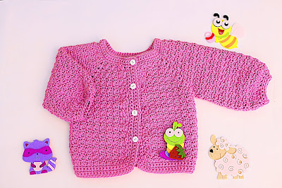 Crochet Imagen Chaqueta a crochet con puntada de arroz muy fácil y sencillo por Majovel Crochet