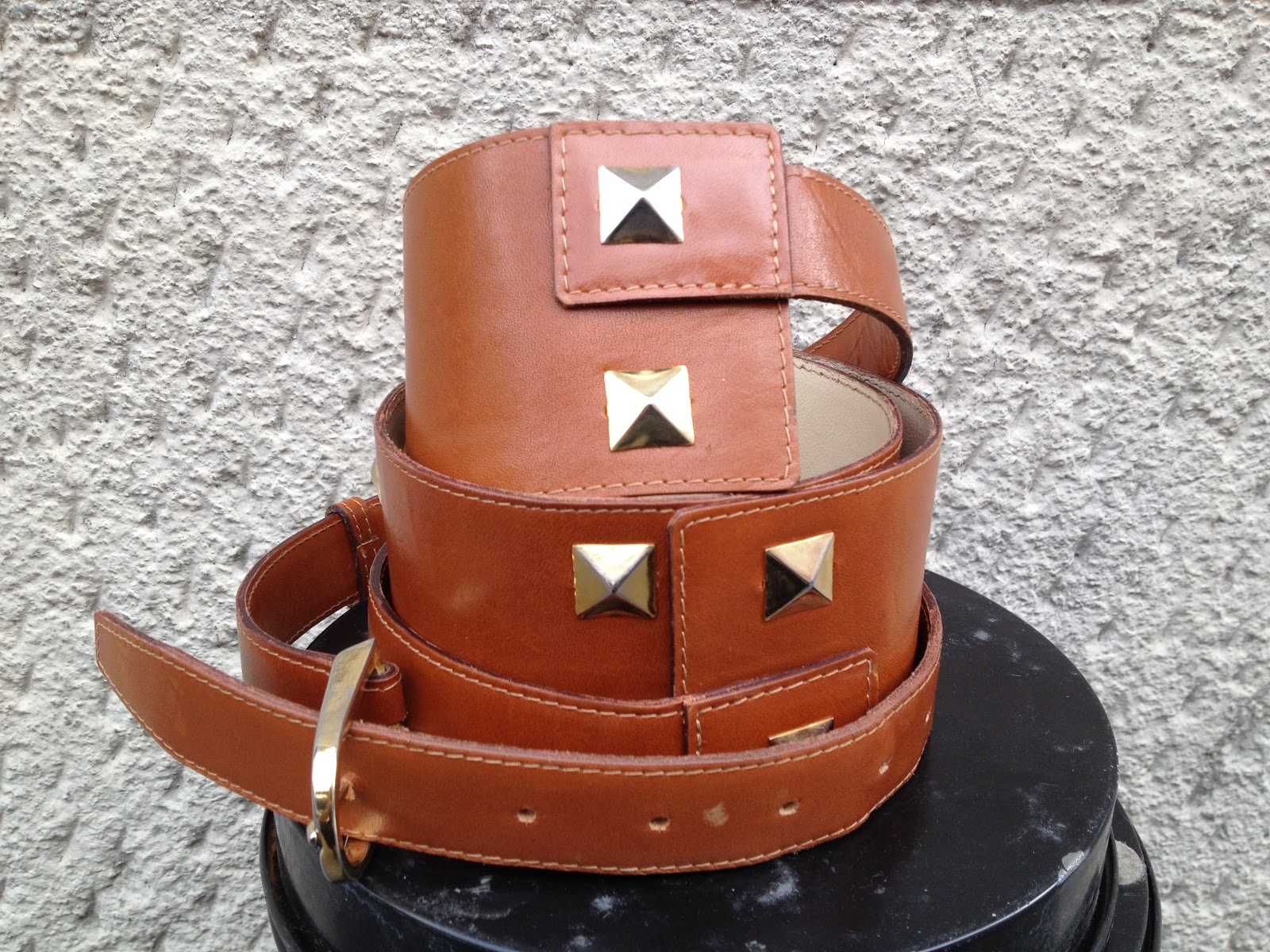 Vintage Four Part Studded Belt