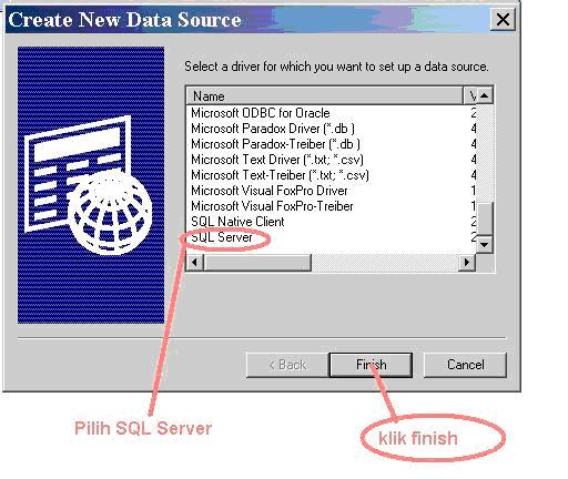 utik-utik: CARA SETTING ODBC
