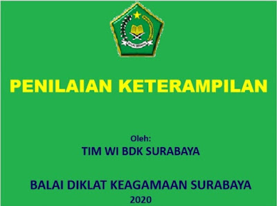 Materi penilaian Keterampilan Untuk Jenjang MI Dalam Bentuk Power Point