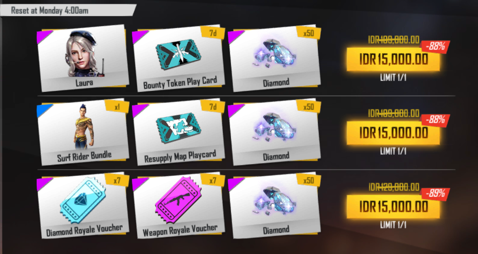 Event Free Fire Big Bang Sale Cukup 15 Ribu Karakter Laura