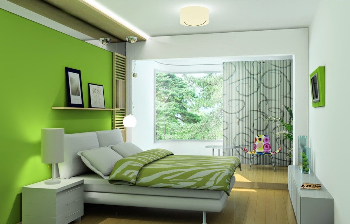 Desain Rumah Tebaru Desain Kamar Tidur Minimalis Warna Hijau