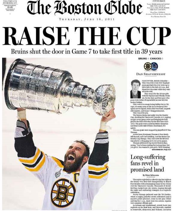Boston Globe Sports Today 74