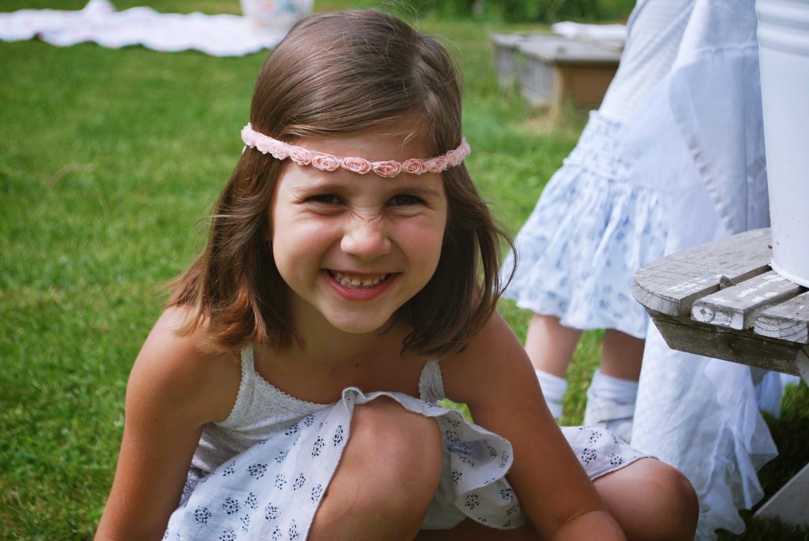 Детский день рождения в саду...