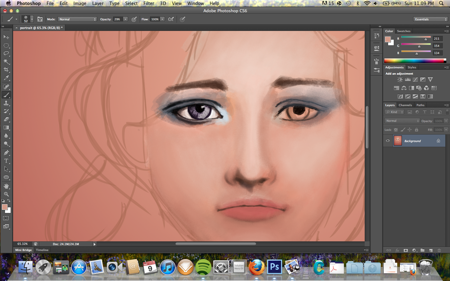 art alicia Digital Paint WIP