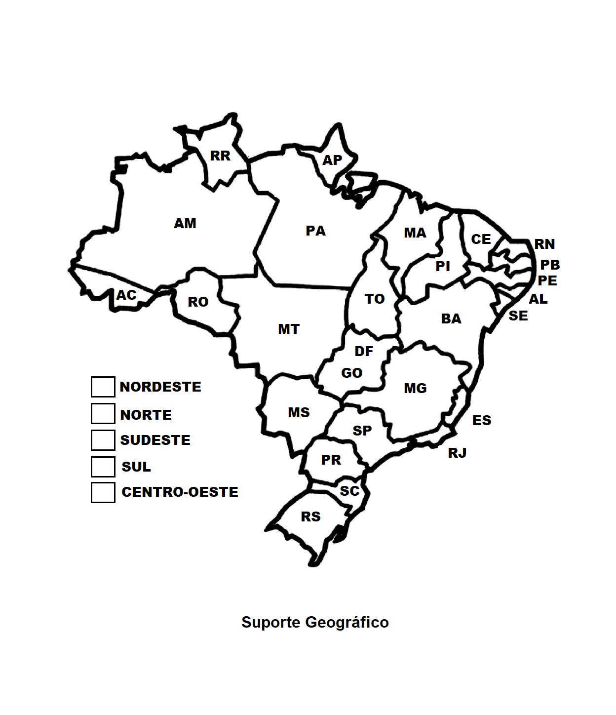 Mapa Do Brasil Regioes Para Colorir Edubrainaz