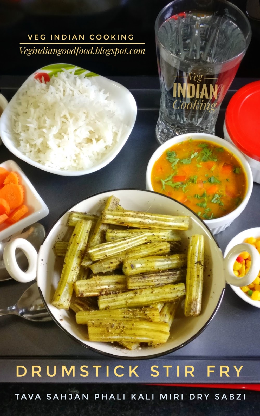 Veg Indian Cooking Drumstick Pods Sahjan Phali Moringa Pods Stir Fry