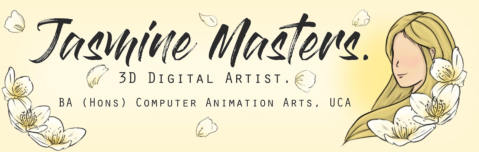 Jasmine Masters, BA (Hons) Computer Animation Arts, UCA Rochester.
