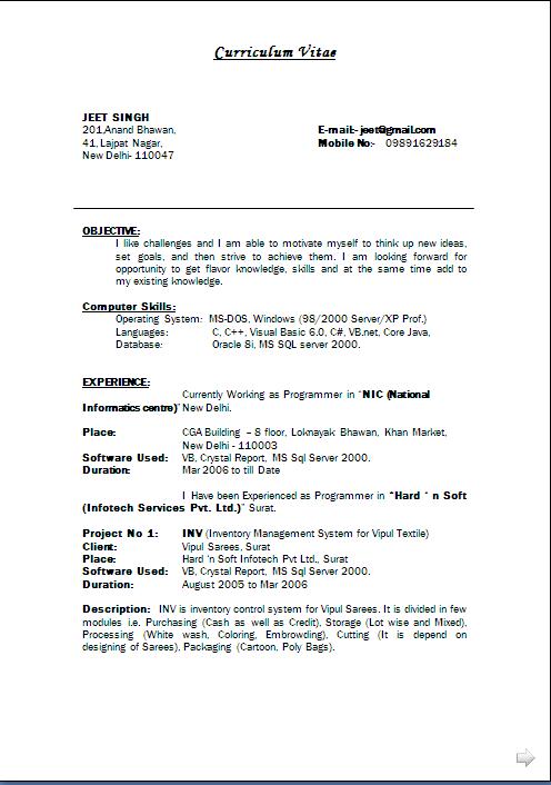 Resume Pdf Or Doc
