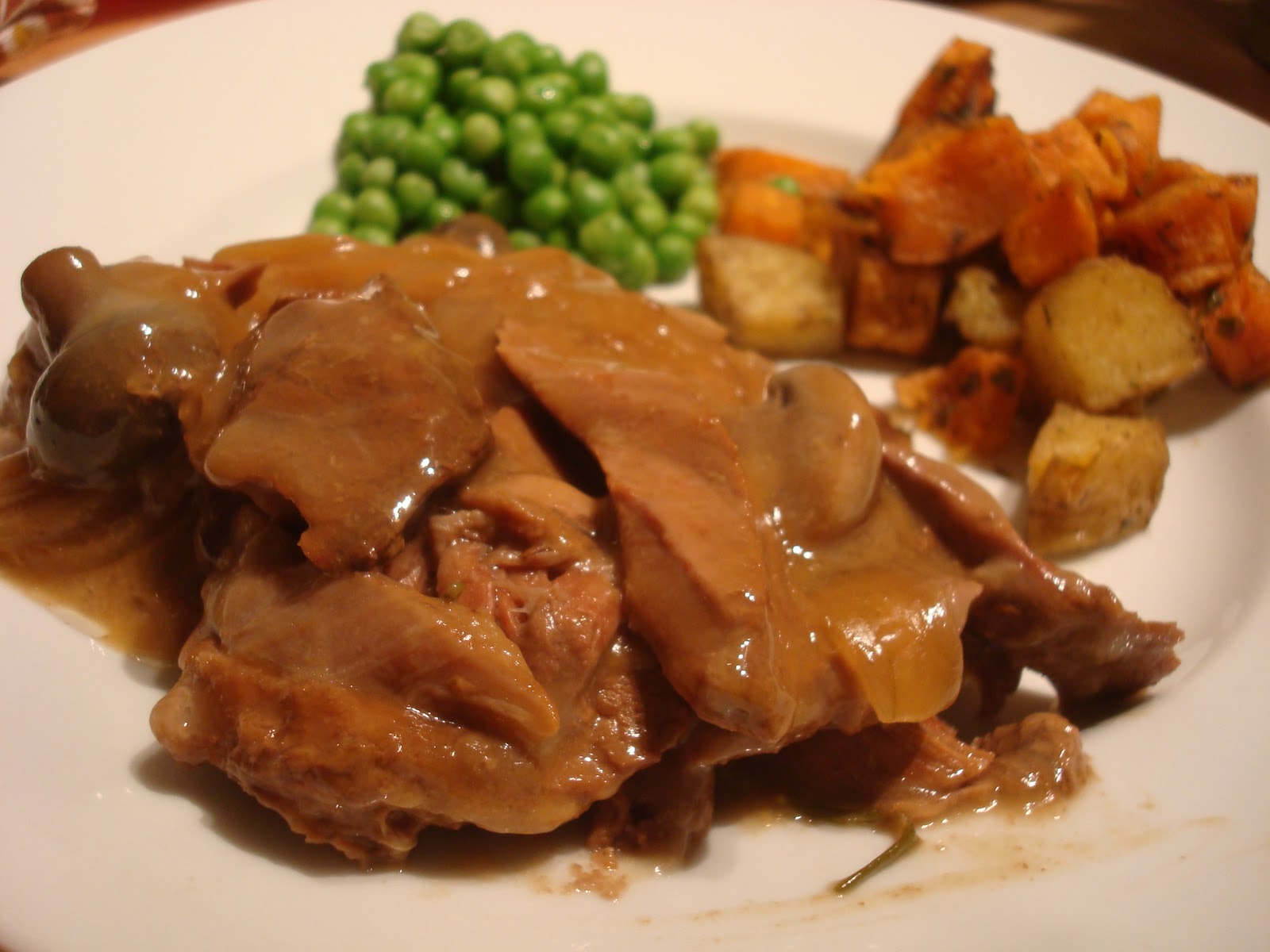 Hot Dinner Happy Home Pot Roast with Mushroom Gravy