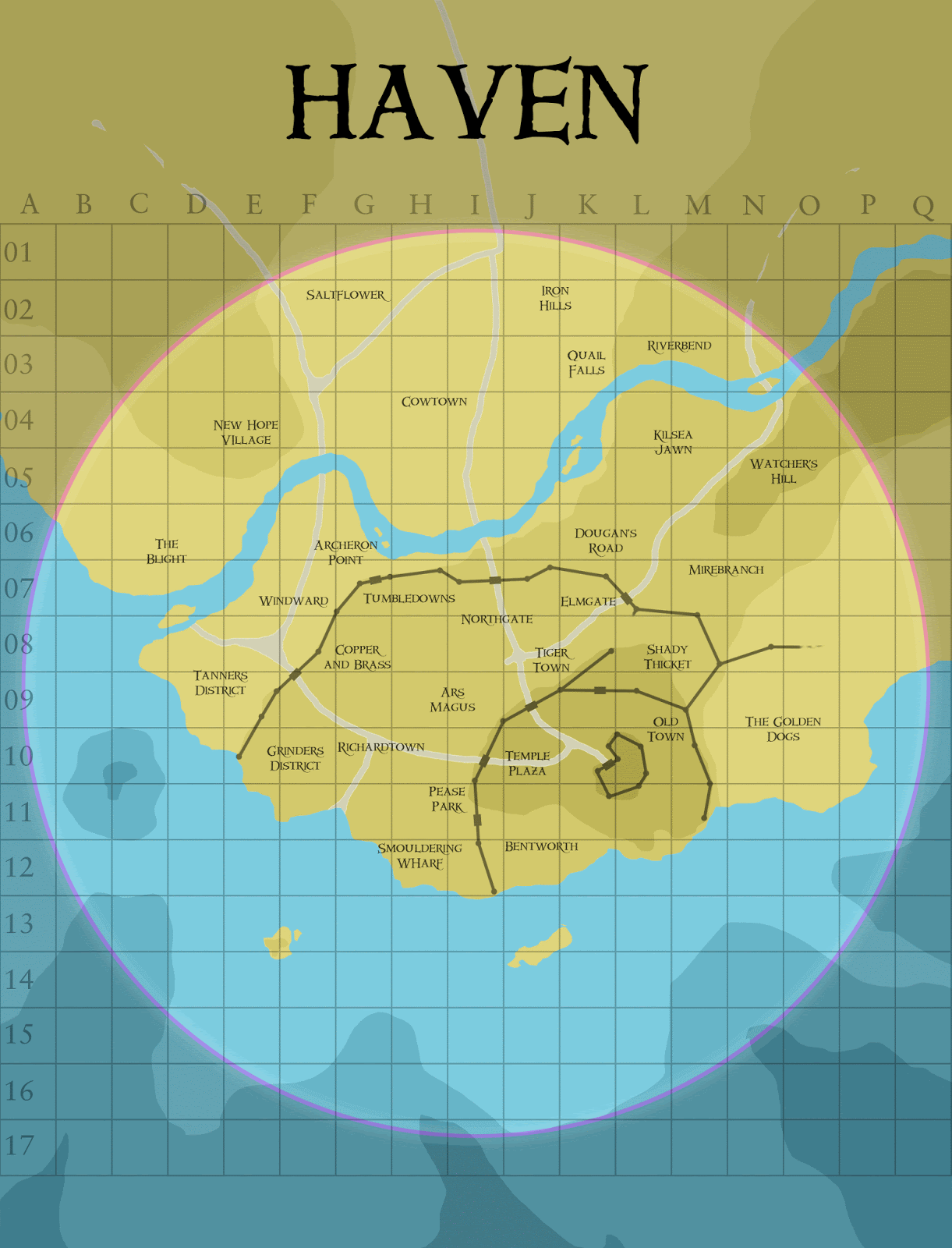 world of Eradu Map of Haven