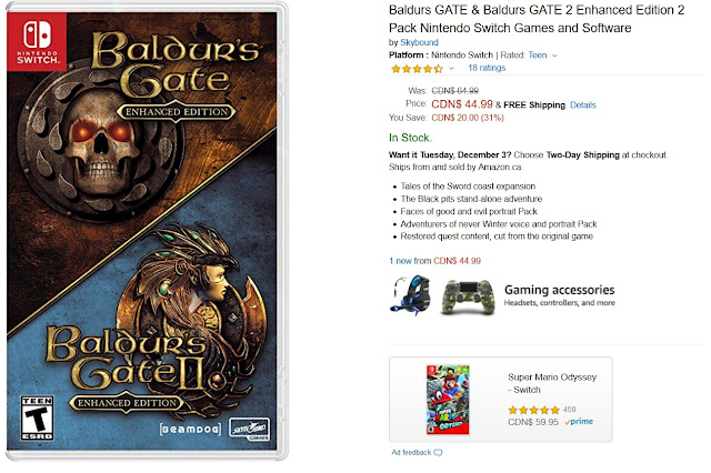 baldur's gate switch amazon