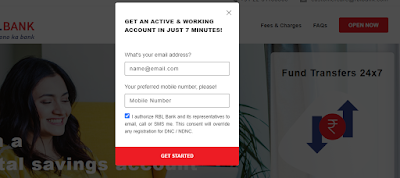 Online Bank Account Opening With Zero Balance in Hindi