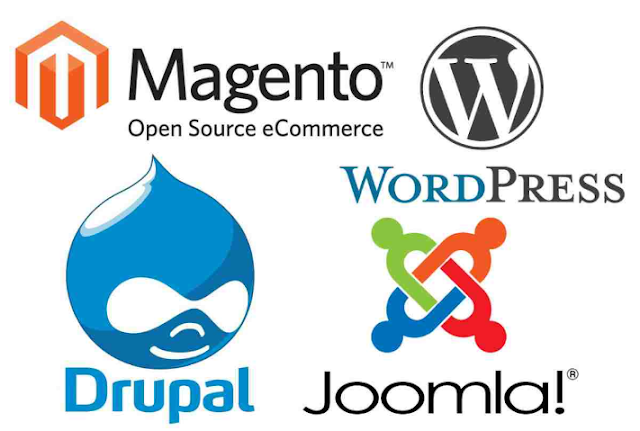 Các CMS thông dụng bao gồm: WordPress, Drupal và Joomla!