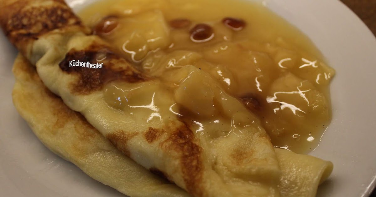 Küchentheater: Pfannkuchen mit Quitten-Rosinen-Kompott