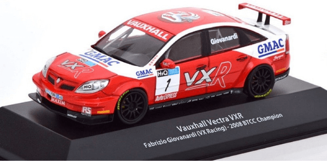 atlas btcc collection, british touring cars champions collection, vauxhall vectra vxr 1:43 fabrizio giovanardi