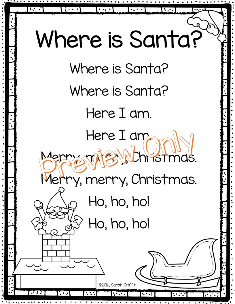 Daughters and Kindergarten 5 Christmas Poems for Kids