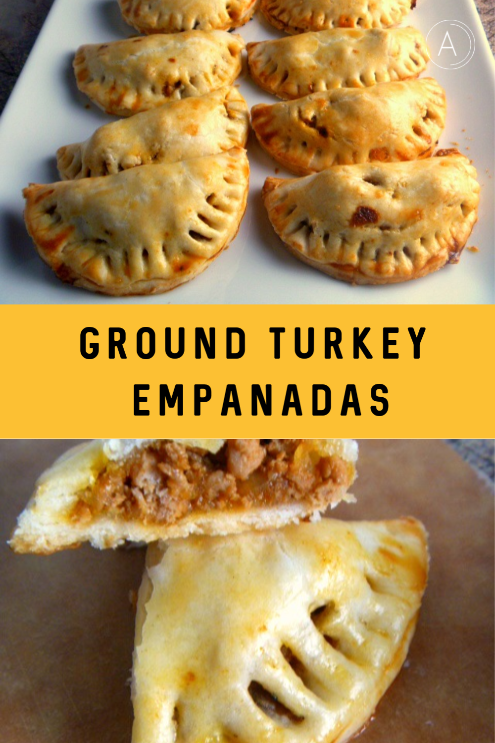 Slice of Southern Ground Turkey Empanadas