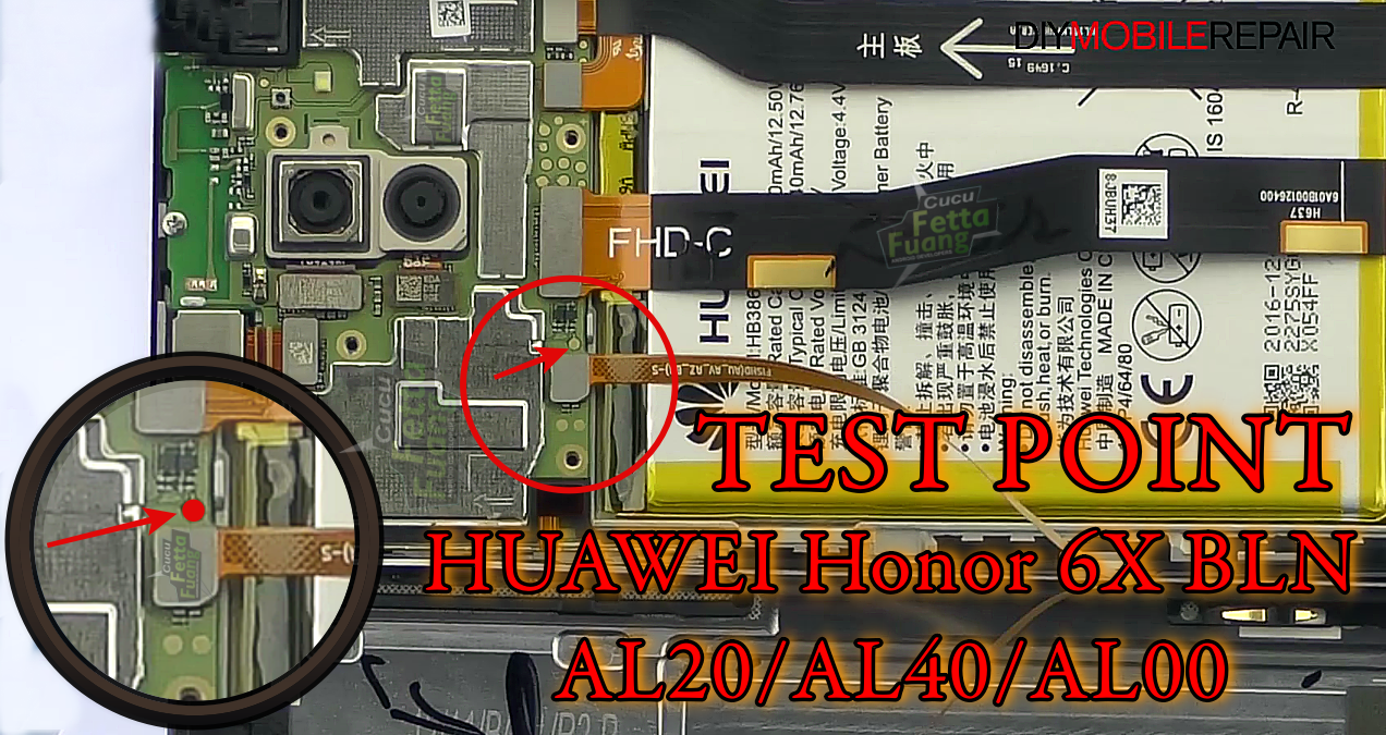 HUAWEI HONOR 6X BLN AL20 / AL40 / AL00 TEST POINT TEMBEL PANCI