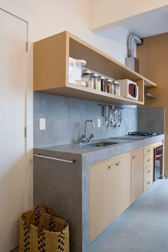 meja dapur cor dengan beton ekspos gambar inspiratif meja dapur cor dengan beton ekspos