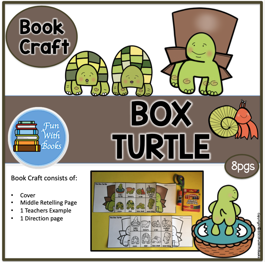THE BOX TURTLE BOOK CRAFT Book Units by Lynn
