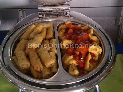 spring roll dan ikan asam manis