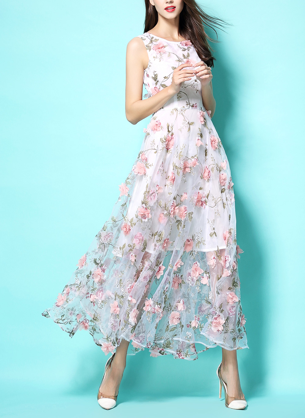 Duchess Fashion Malaysia Online Clothes Shopping New 2016 3D Pink