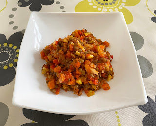 Ratatouille with lentils