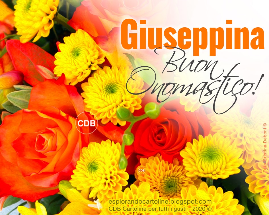CDB Cartoline per tutti i gusti 🌼🌸🌼 Auguri di BUON ONOMASTICO GIUSEPPE jpg (945x755)