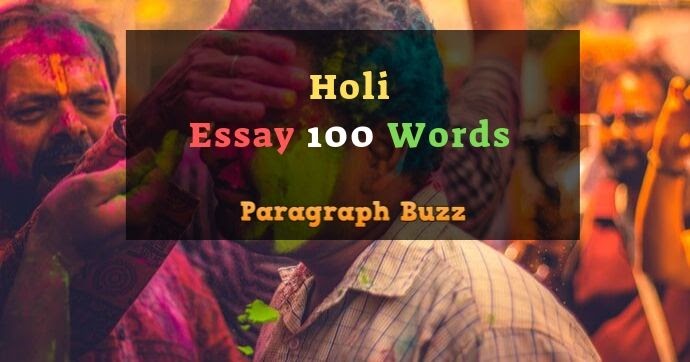 Holi essay in english 100 words image