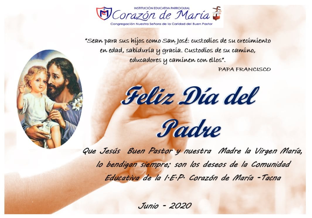 IEP Corazón de María: Saludos por el Día del Padre