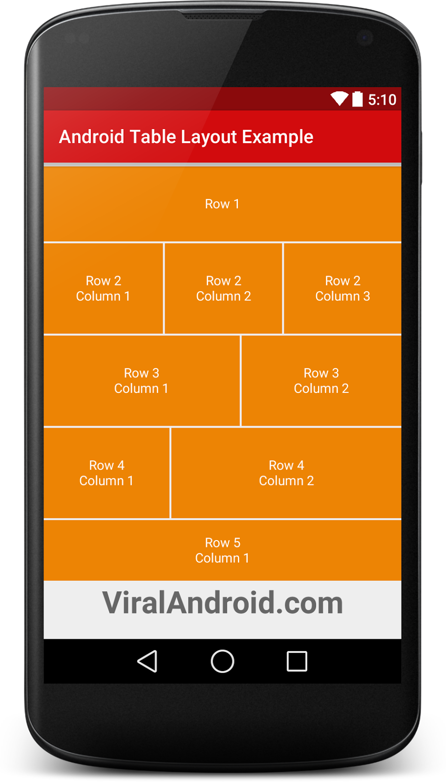TryMyDroid พื้นฐาน Android รู้จักกับ TableLayout