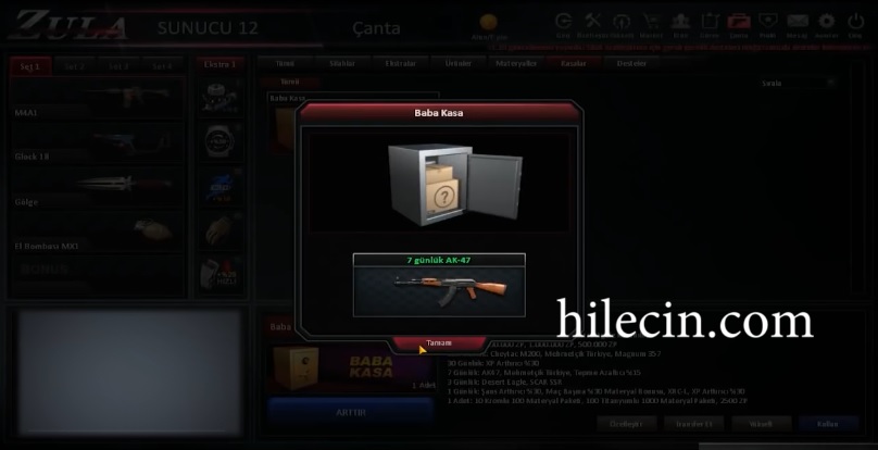 Zula sınırsız kasa hilesi 2018