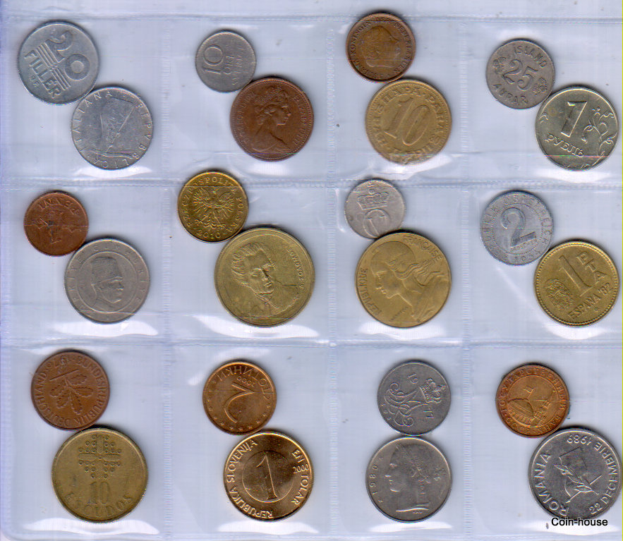 Coin House 24 European Coins Pre Euro Coins 24 Different Countries coin-house-24-european-coins-pre-euro-coins-24-different-countries