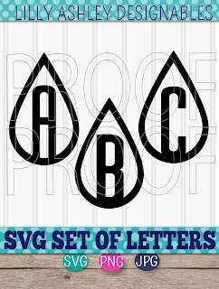 Make It Create Free Cut Files And Printables Free Teardrop Svg Set