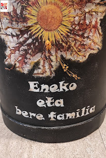 lechera pintada y decorada